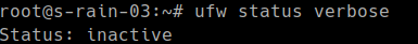 Firewall отключен