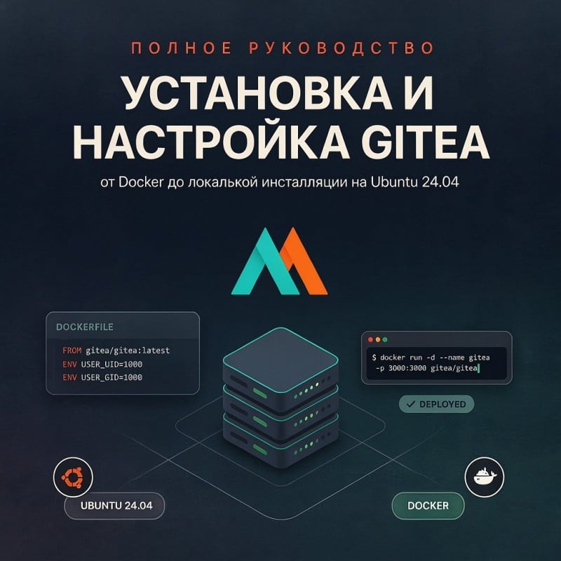 Руководство по установке и настройке Gitea: от Docker до локальной инсталляции на Ubuntu 24.04
