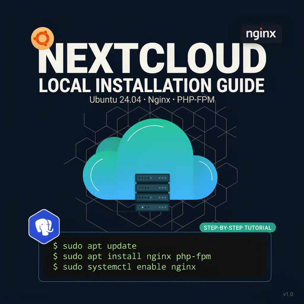 Подробная инструкция по локальной установке Next Cloud server в Ubuntu 24.04 с использованием Nginx и PHP-FPM
